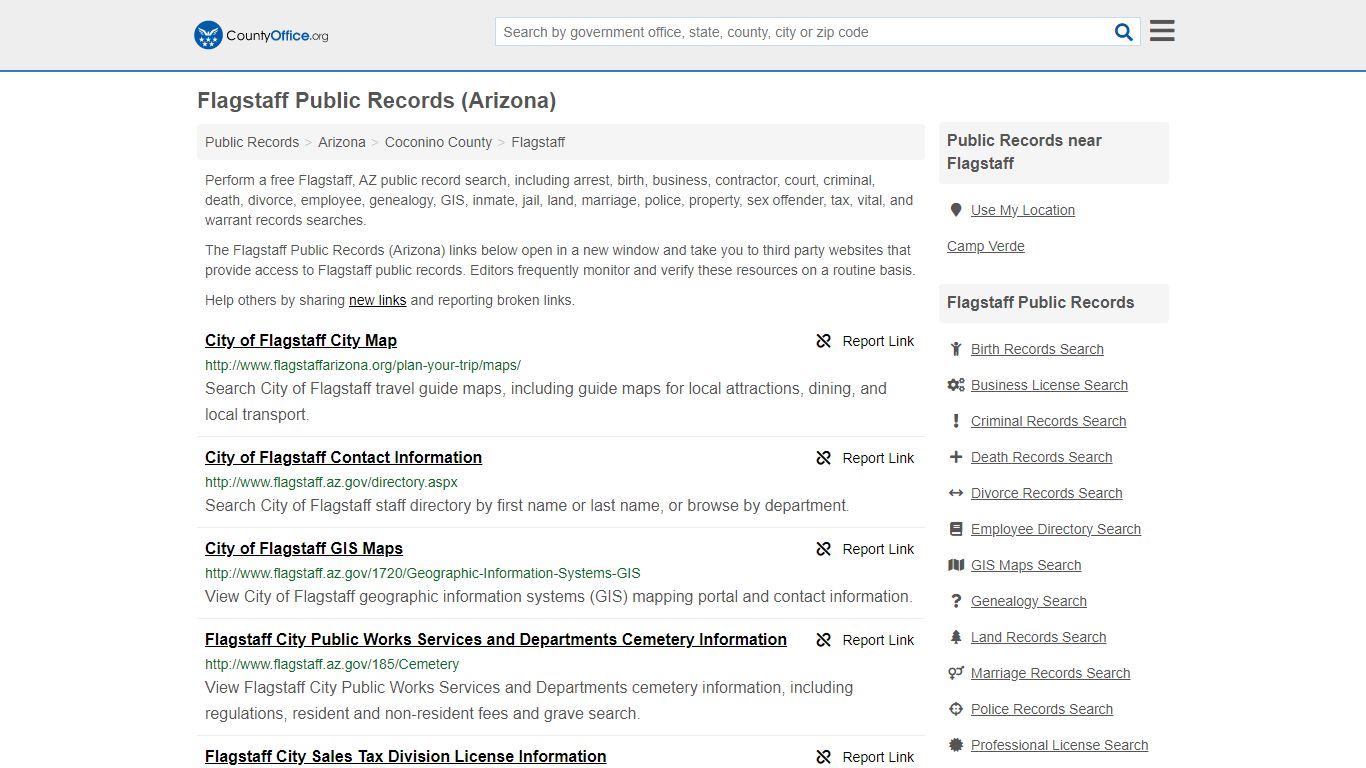 Public Records - Flagstaff, AZ (Business, Criminal, GIS, Property ...